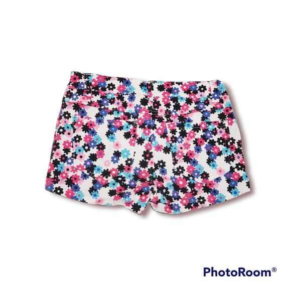 Daisy Floral Print Design Flower Button Shorts - Size 10 - Picture 4 of 6